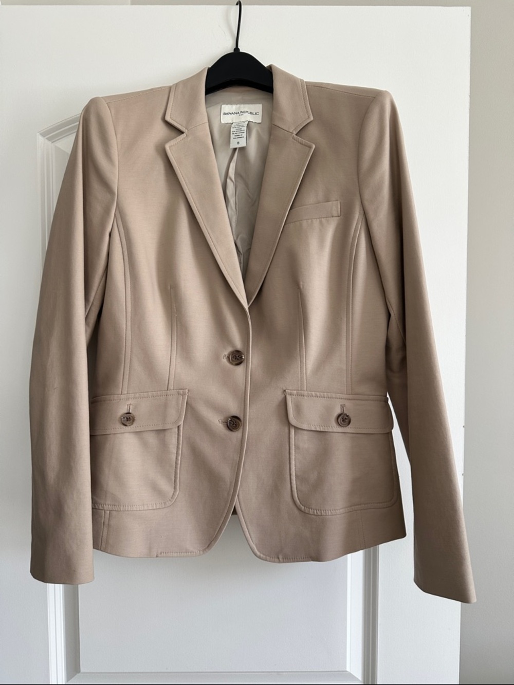 Banana Republic Taupe Single-Breasted Blazer